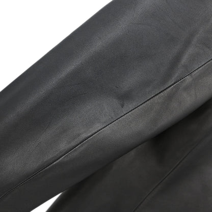 Loewe Single Breasted Leather Jacket Dark Brown #42