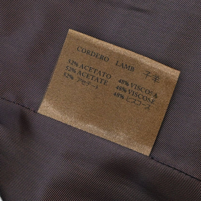 Loewe Single Breasted Leather Jacket Dark Brown #42