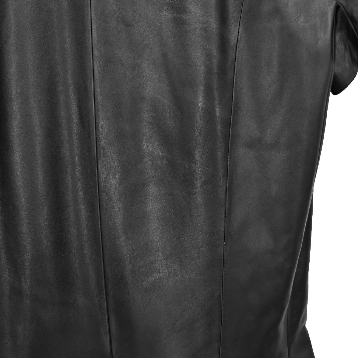 Loewe Short Sleeve Leather Dress Black #38