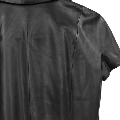 Loewe Short Sleeve Leather Dress Black #38