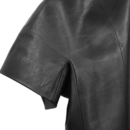Loewe Short Sleeve Leather Dress Black #38