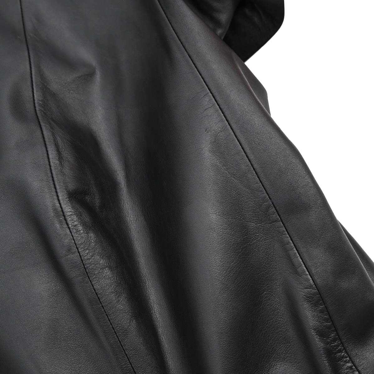 Loewe Short Sleeve Leather Dress Black #38