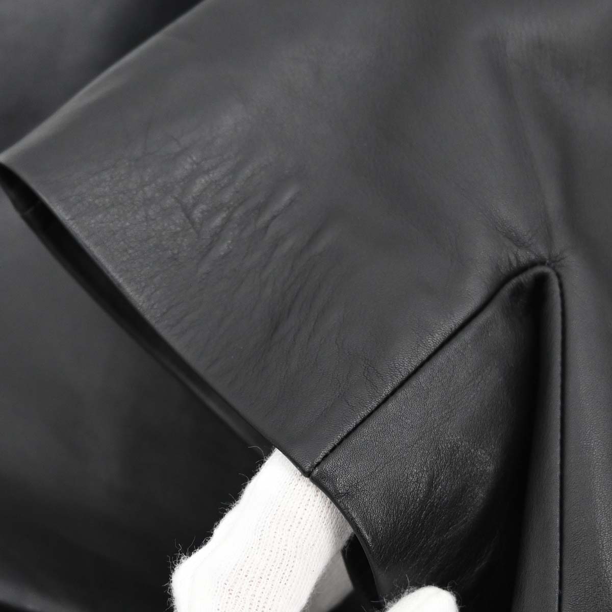 Loewe Short Sleeve Leather Dress Black #38