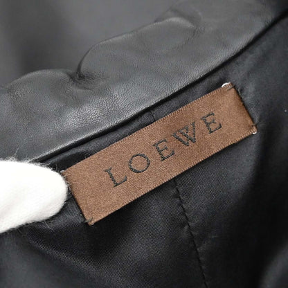 Loewe Short Sleeve Leather Dress Black #38