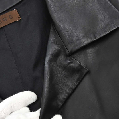 Loewe Short Sleeve Leather Dress Black #38