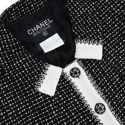 Chanel 1996 Setup Suit Jacket Skirt Black #42