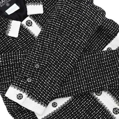 Chanel 1996 Setup Suit Jacket Skirt Black #42