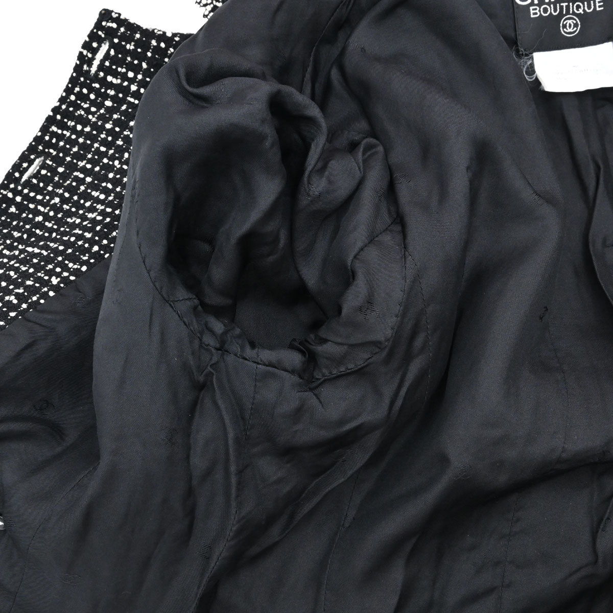 Chanel 1996 Setup Suit Jacket Skirt Black #42