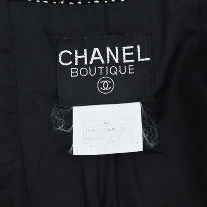 Chanel 1996 Setup Suit Jacket Skirt Black #42