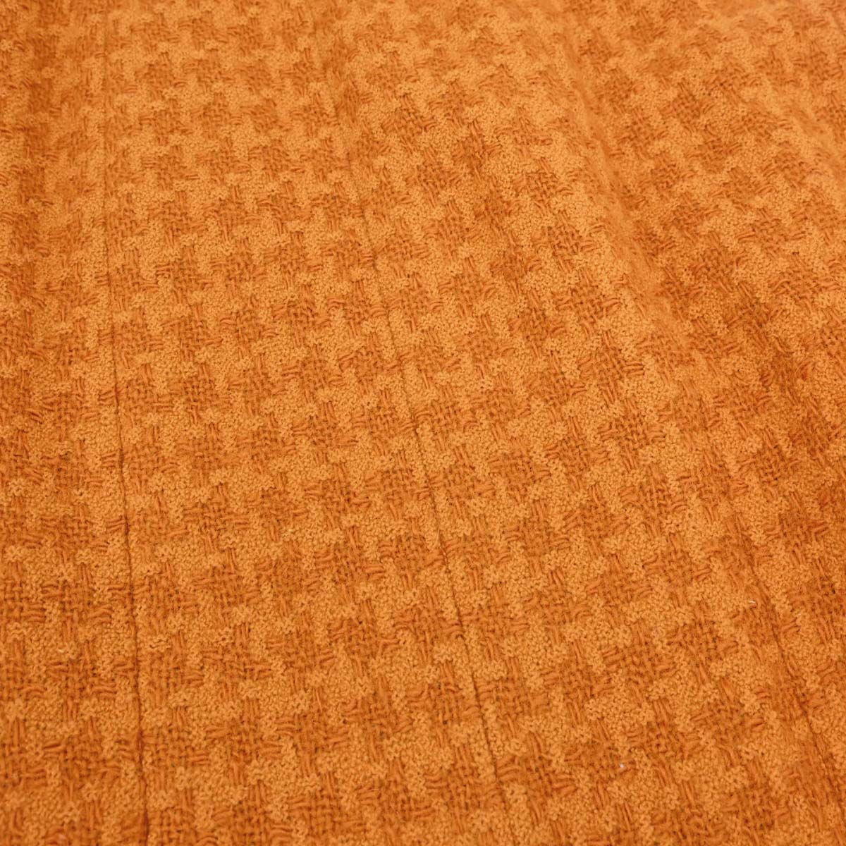 Chanel 1995 Setup Suit Jacket Skirt Tweed Houndstooth Brown #40