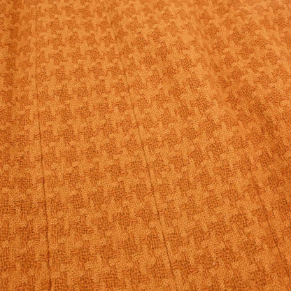Chanel 1995 Setup Suit Jacket Skirt Tweed Houndstooth Brown #40