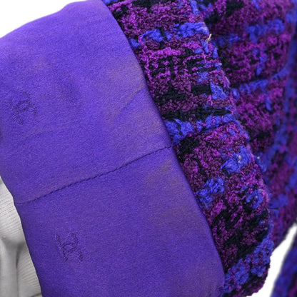 Chanel 1995 Setup Suit Jacket Skirt Purple #38