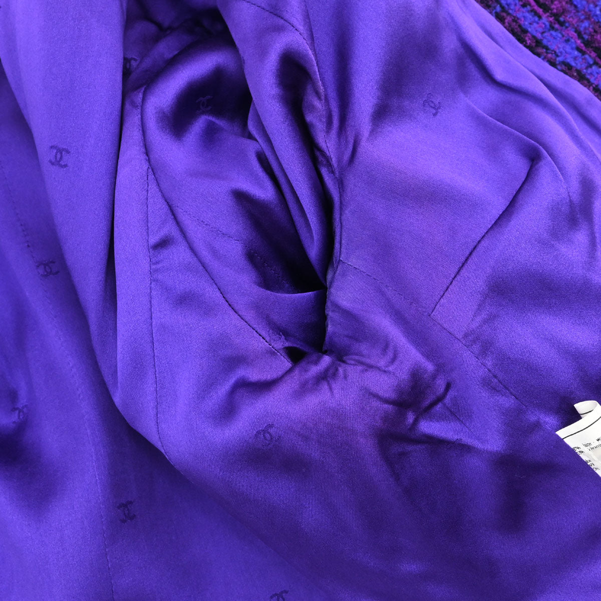 Chanel 1995 Setup Suit Jacket Skirt Purple #38
