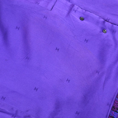 Chanel 1995 Setup Suit Jacket Skirt Purple #38