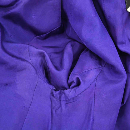 Chanel 1993 Setup Suit Jacket Skirt Tweed Purple