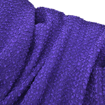 Chanel 1993 Setup Suit Jacket Skirt Tweed Purple