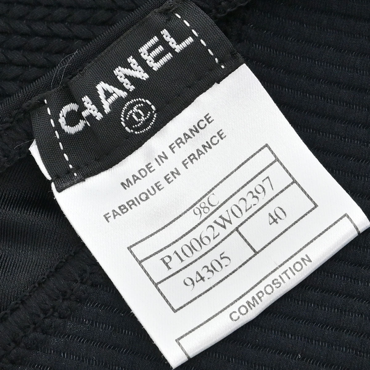 Chanel 1998 Camisole Top Black #40