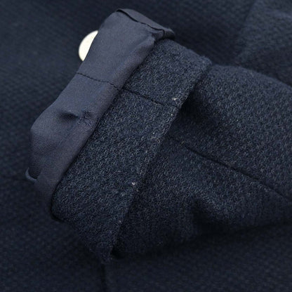 Chanel 1997 Collarless Tweed Jacket Navy #40