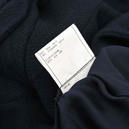 Chanel 1997 Collarless Tweed Jacket Navy #40