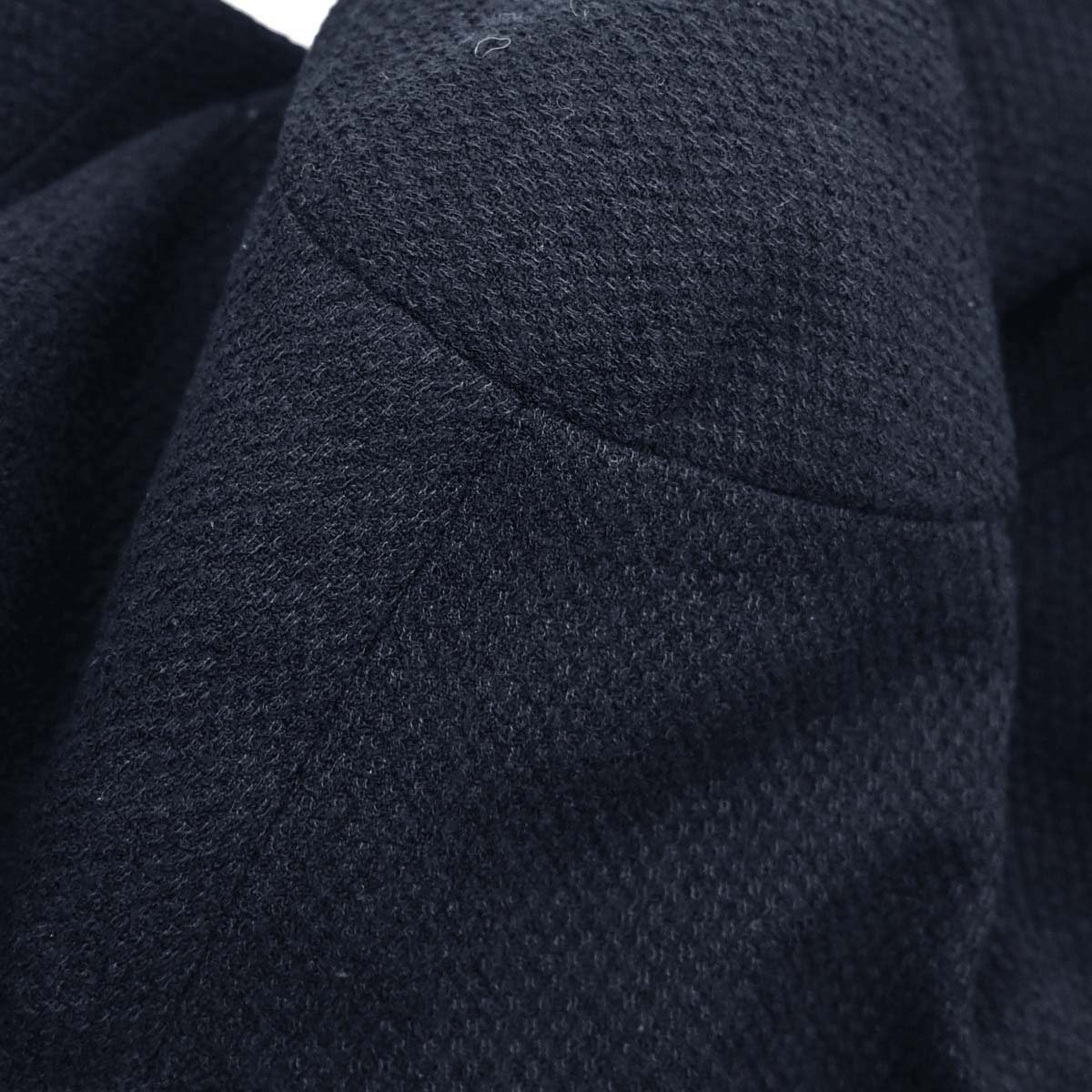 Chanel 1997 Collarless Tweed Jacket Navy #40