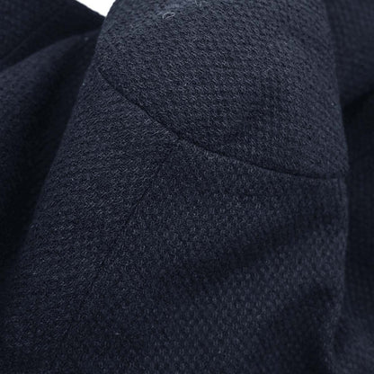 Chanel 1997 Collarless Tweed Jacket Navy #40