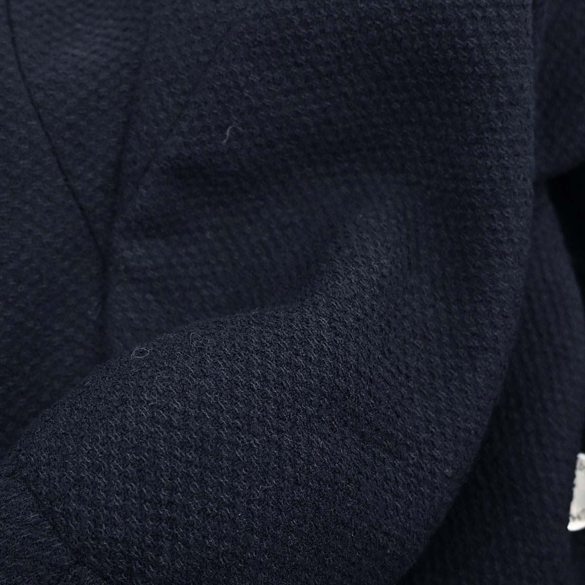 Chanel 1997 Collarless Tweed Jacket Navy #40