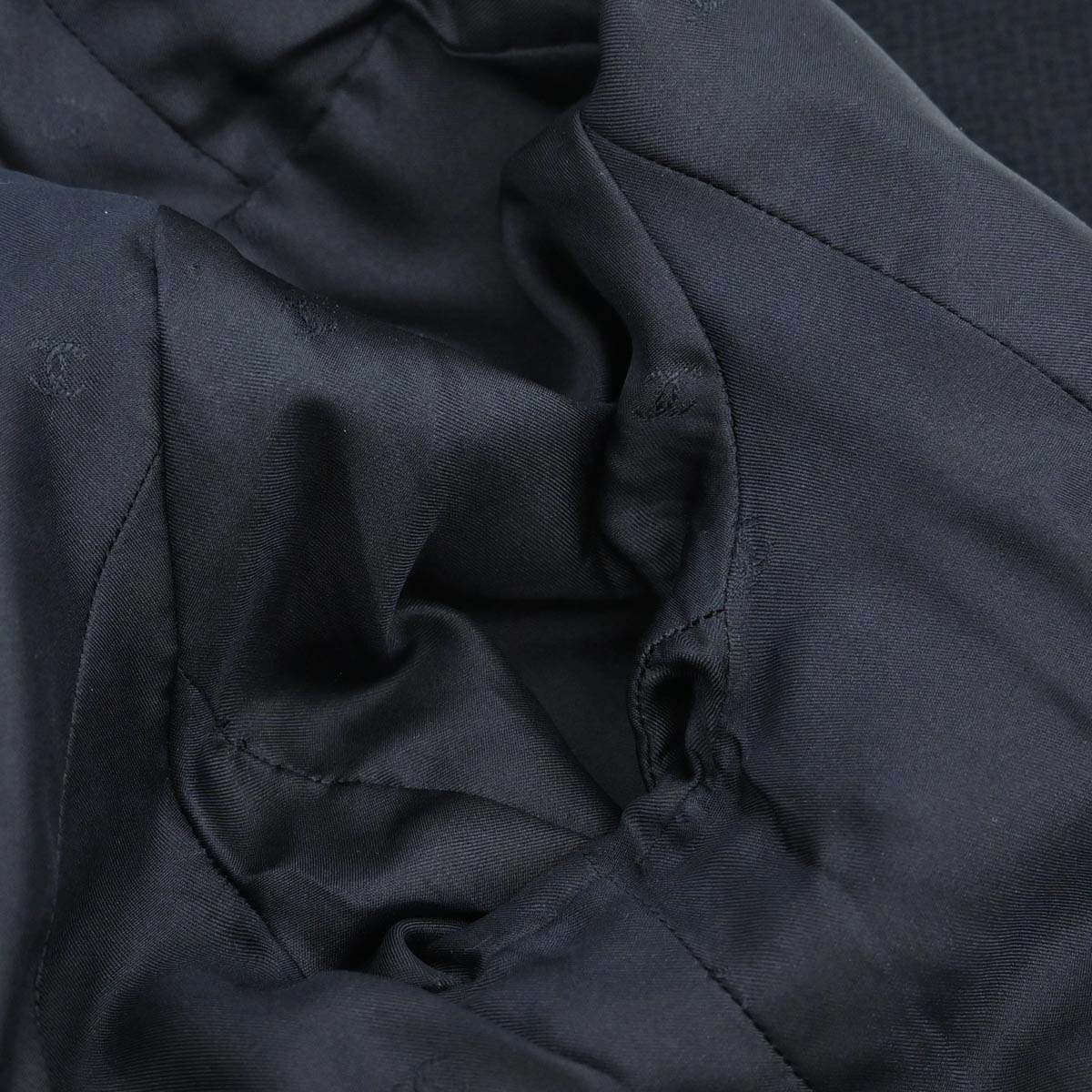 Chanel 1997 Collarless Tweed Jacket Navy #40