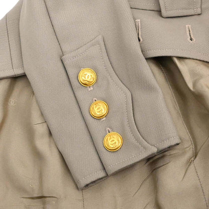 Chanel 1996 Setup Suit Jacket Skirt Beige #34