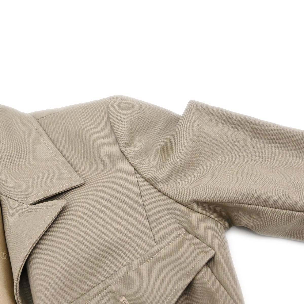 Chanel 1996 Setup Suit Jacket Skirt Beige #34