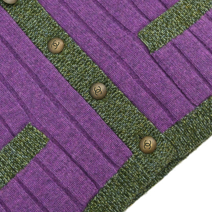 Chanel 1997 Ribbed Vest Purple #42