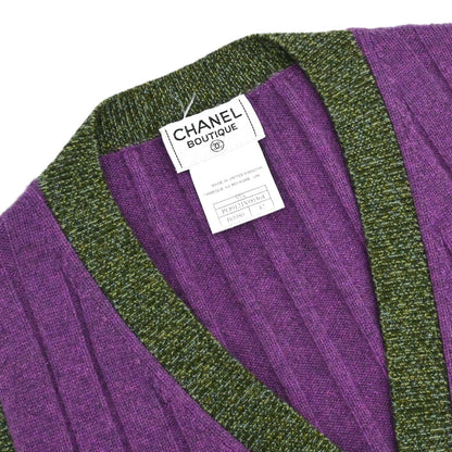 Chanel 1997 Ribbed Vest Purple #42
