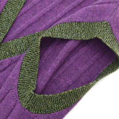 Chanel 1997 Ribbed Vest Purple #42