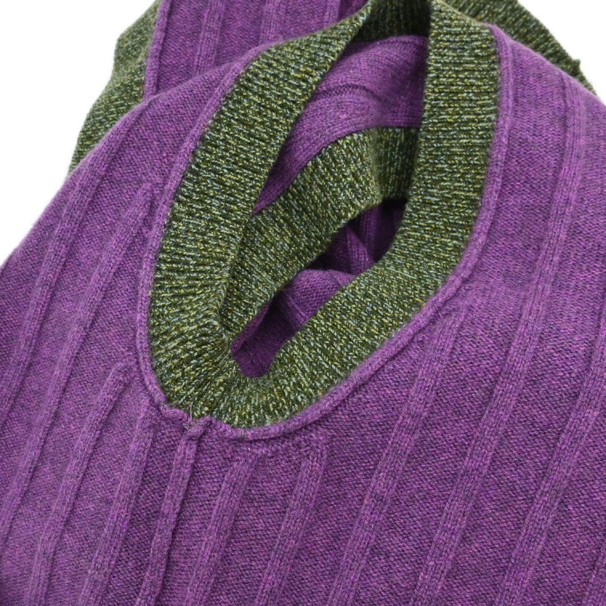 Chanel 1997 Ribbed Vest Purple #42
