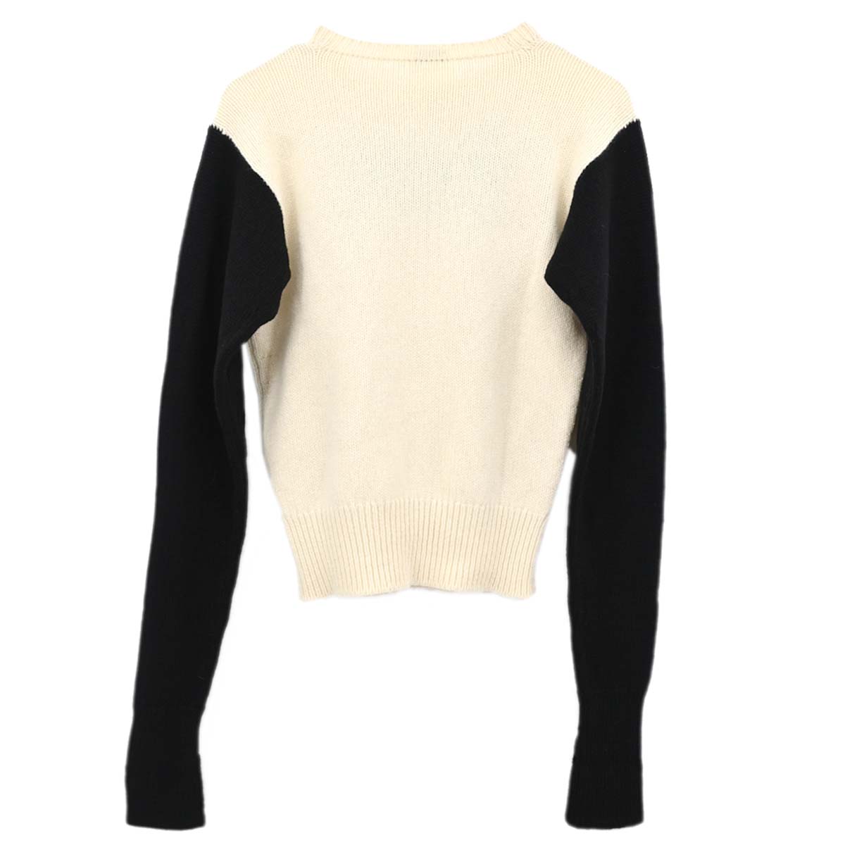 Chanel 1995 Camellia Sweater Knit Top White #38