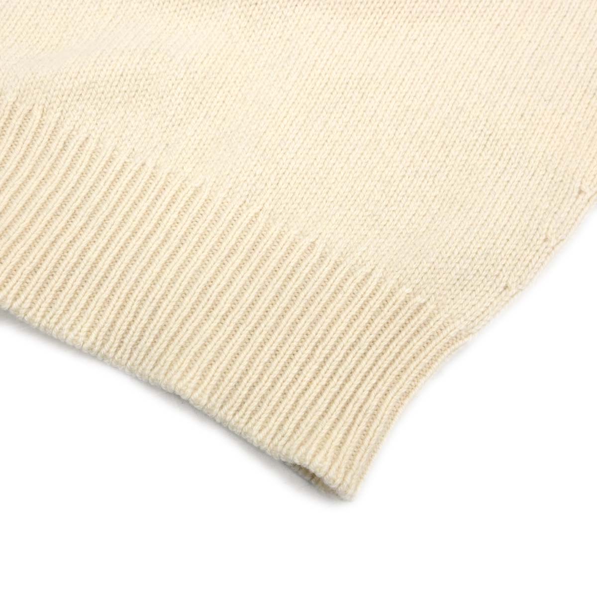 Chanel 1995 Camellia Sweater Knit Top White #38