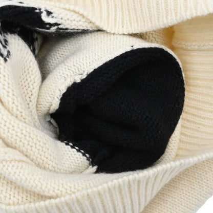 Chanel 1995 Camellia Sweater Knit Top White #38