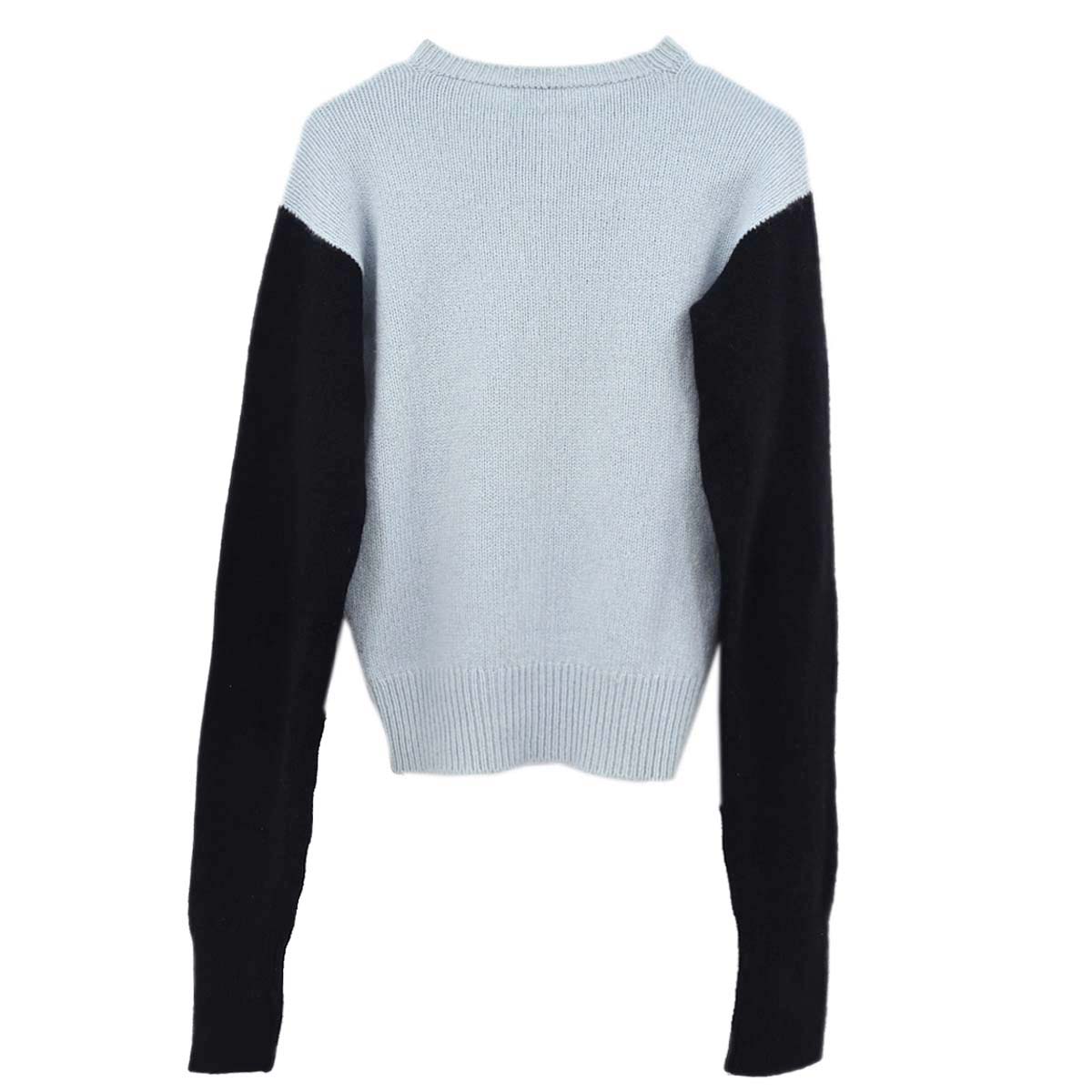 Chanel 1995 Sweater Knit Top Blue #42