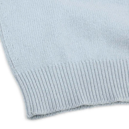 Chanel 1995 Sweater Knit Top Blue #42