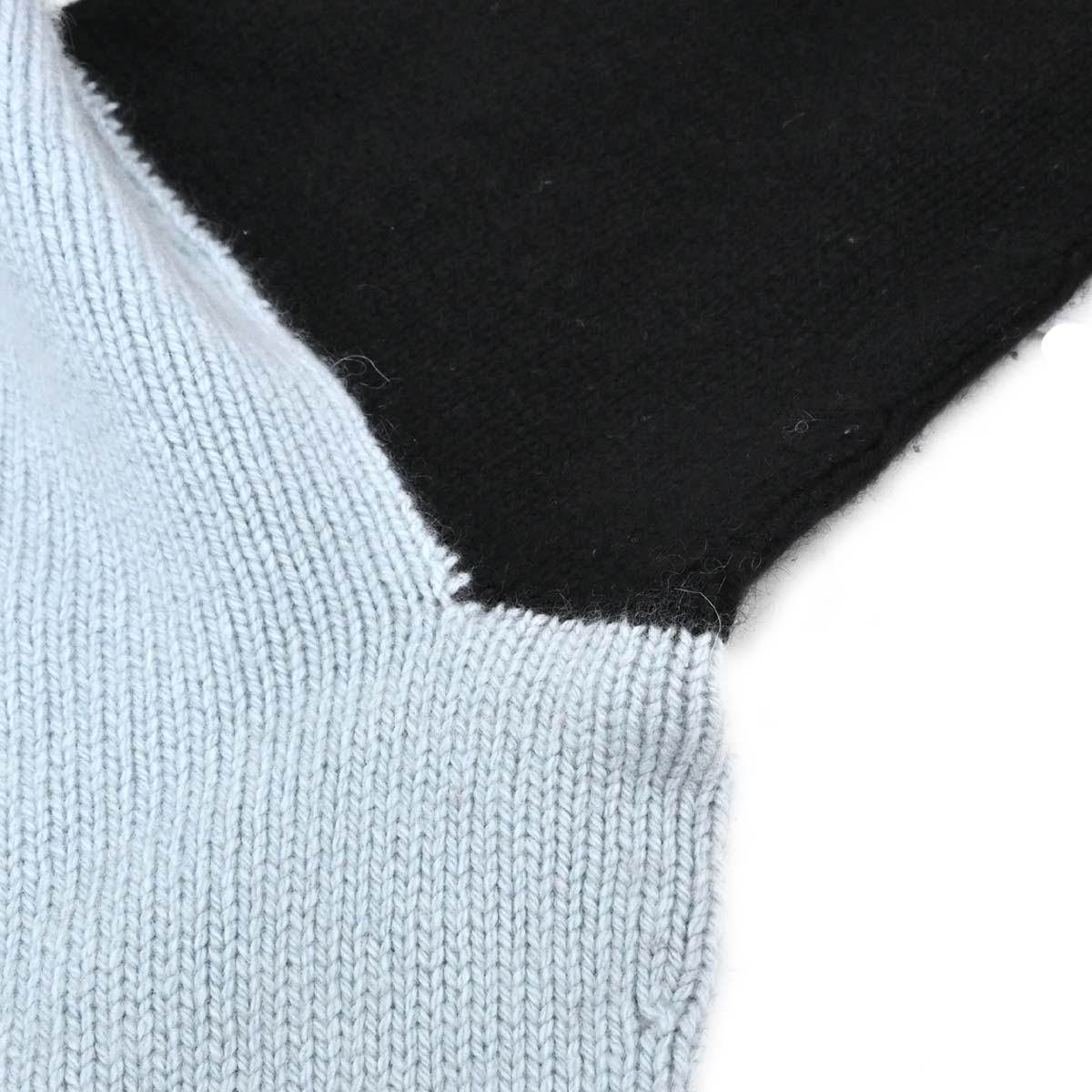 Chanel 1995 Sweater Knit Top Blue #42