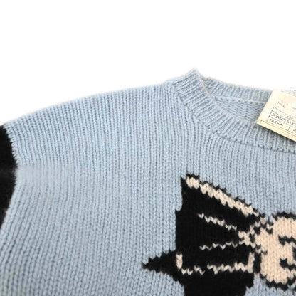 Chanel 1995 Sweater Knit Top Blue #42