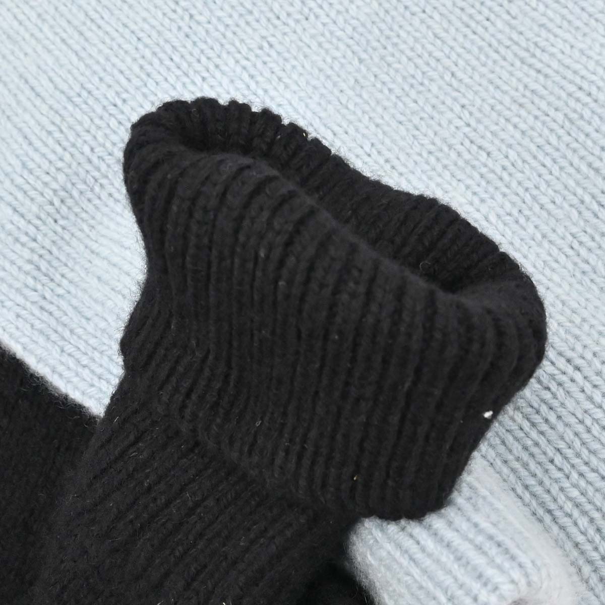 Chanel 1995 Sweater Knit Top Blue #42