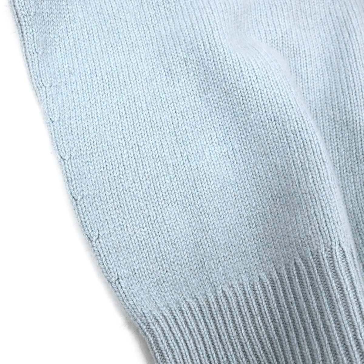 Chanel 1995 Sweater Knit Top Blue #42