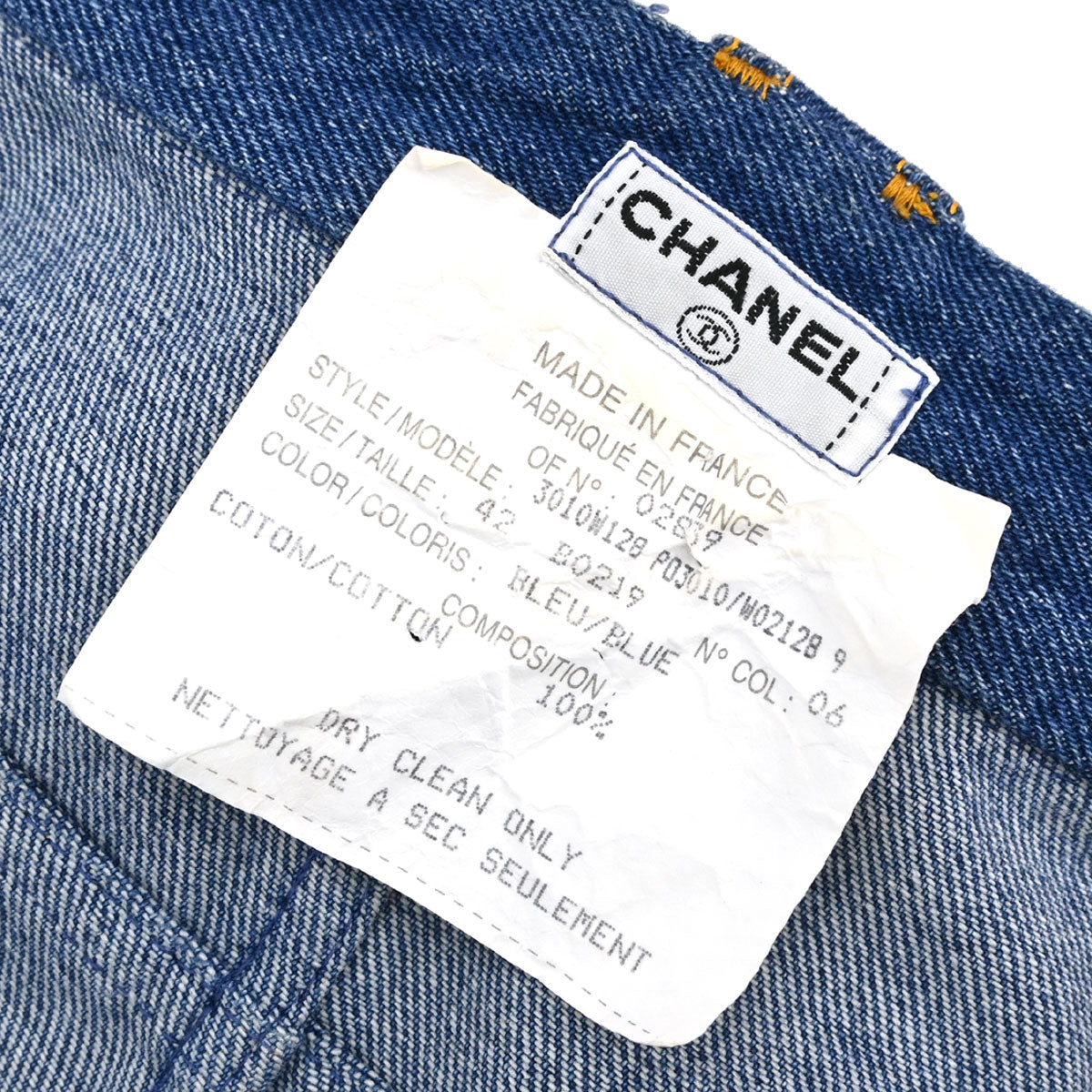 Chanel 1994 Denim Pants #42