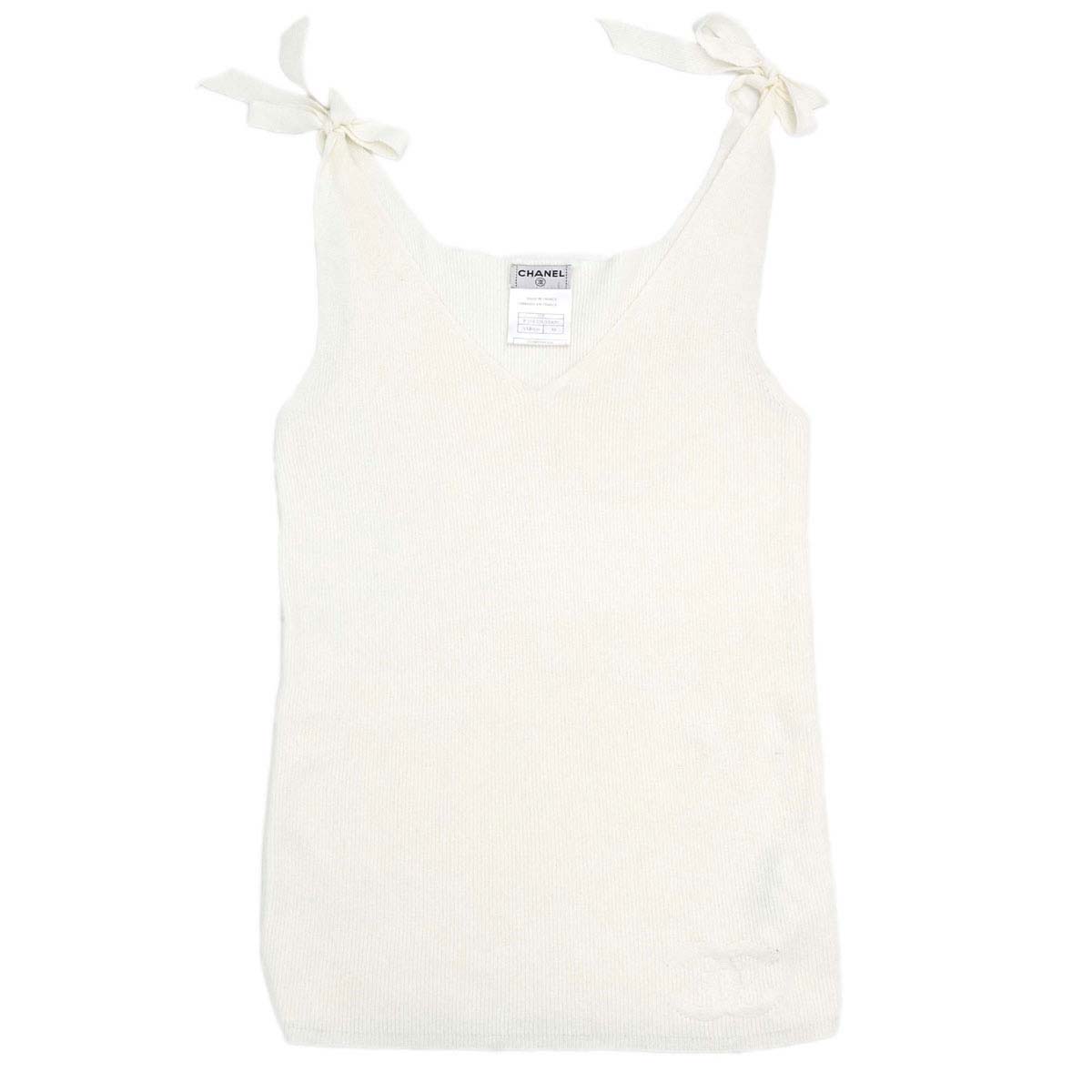 Chanel 2005 Bow Tank Top White #38