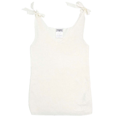 Chanel 2005 Bow Tank Top White #38