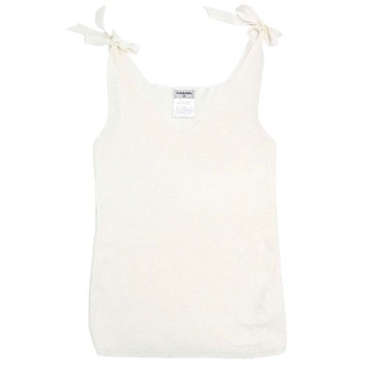 Chanel 2005 Bow Tank Top White #38