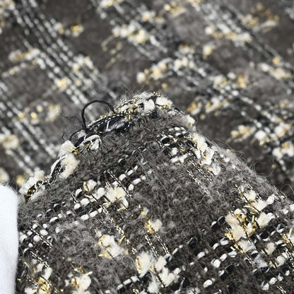 Chanel Collarless Tweed Jacket Brown #36