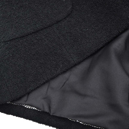 Chanel 1996 Single Breasted Jacket Tweed Black #38