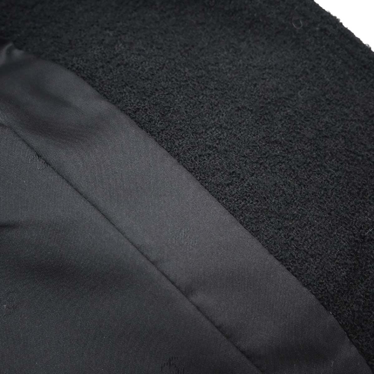 Chanel 1996 Single Breasted Jacket Tweed Black #38
