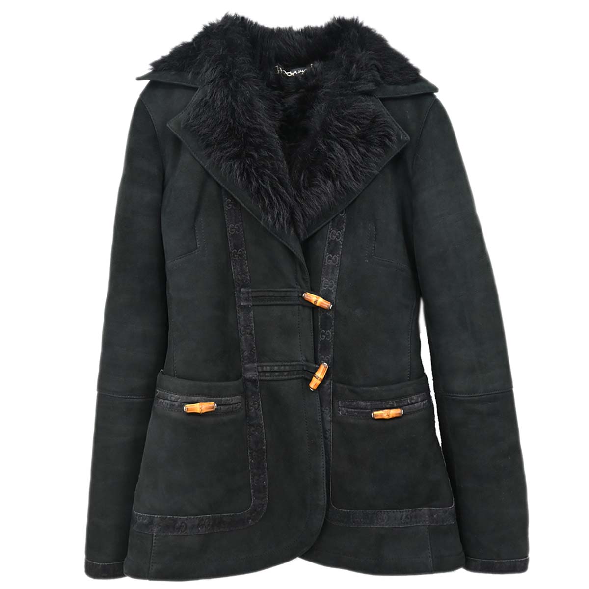 Gucci Sheepskin Coat Black #36